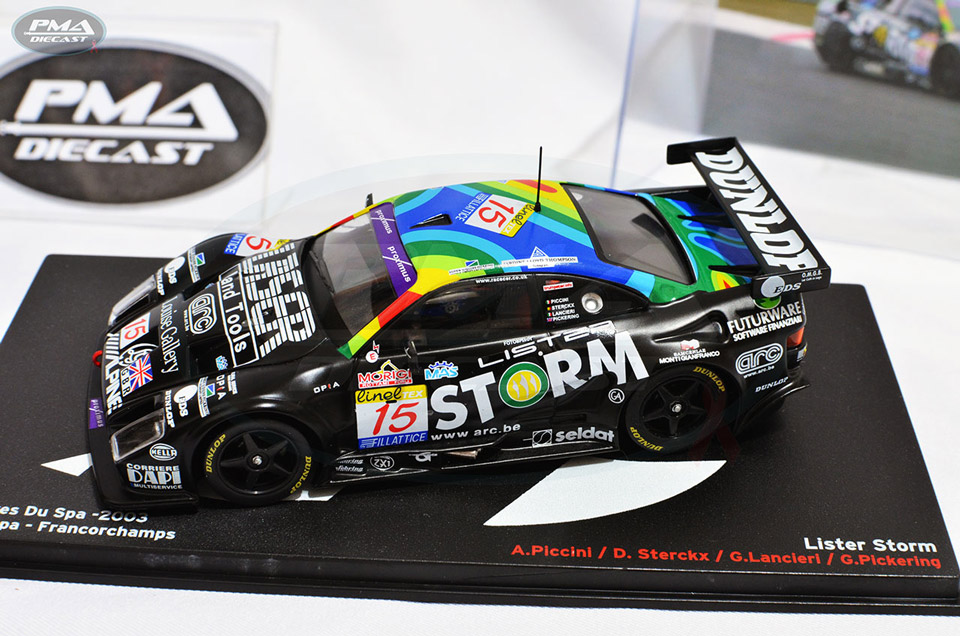 ANDREA PICCINI, DAVID STERCKX, GABRIELE LANCIERI, GAVIN PICKERING 2003 LISTER STORM RACING LISTER STORM 1:43